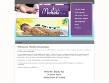 Tablet Screenshot of michellebeautyspa.com